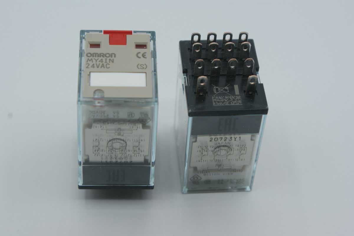 MY4IN 24VAC (S)          Relay electromagnético, 4PDT, 24VCA, 5A/220VCA, 14 pines